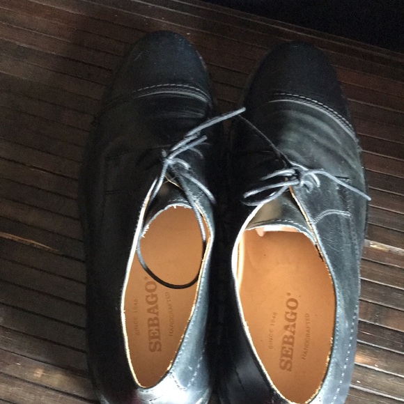 🚨B2G1 SEBAGO Black Leather Cap Toe Oxford Loafers - Picture 5 of 10